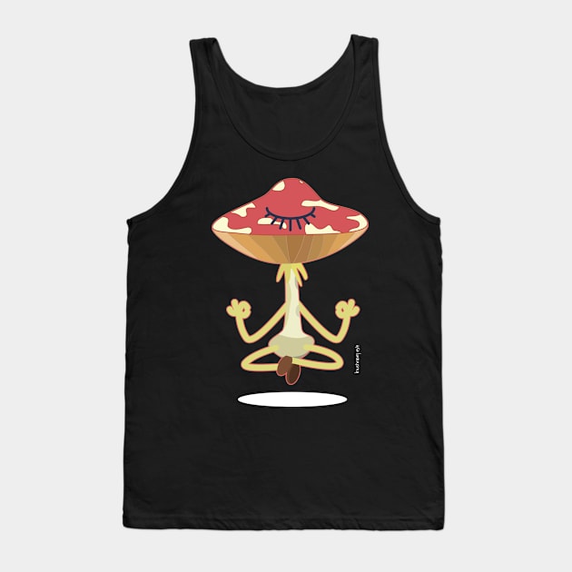 meditator Mr. Amanita Tank Top by MushroomEye